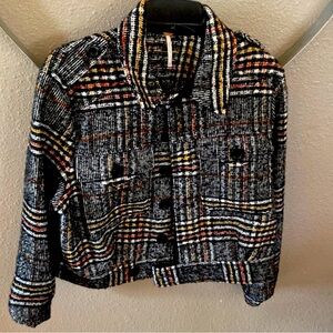 Free people flannel coat 🧥 size medium